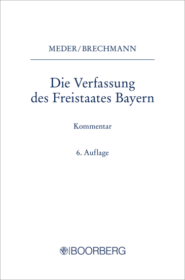  Die Verfassung des Freistaates Bayern