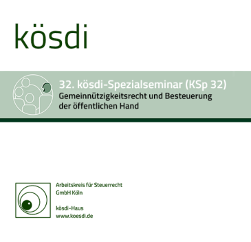  KSp 32 - Gemeinnützigkeitsrecht und Besteuerung der öffentlichen Hand
