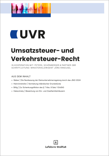  Umsatzsteuer- und Verkehrsteuer-Recht (UVR)