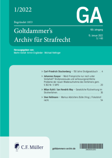  Goltdammer's Archiv für Strafrecht (GA)